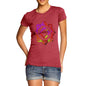 Women's Geometric Paint Splattered Squares T-Shirt
