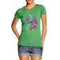 Women's Geometric Colourful Foil Lines T-Shirt