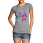 Women's Geometric Colourful Foil Lines T-Shirt