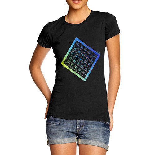 Women's Geometric Halftone Square T-Shirt