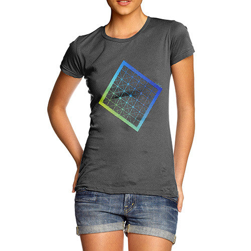 Women's Geometric Halftone Square T-Shirt