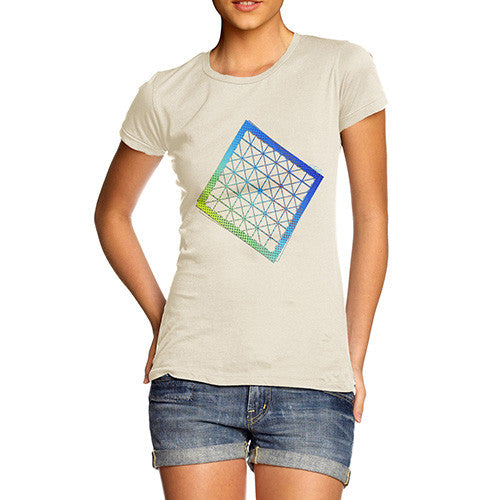 Women's Geometric Halftone Square T-Shirt