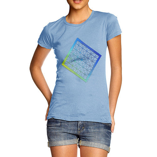 Women's Geometric Halftone Square T-Shirt