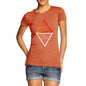 Women's Geometric Triangle Polygons T-Shirt