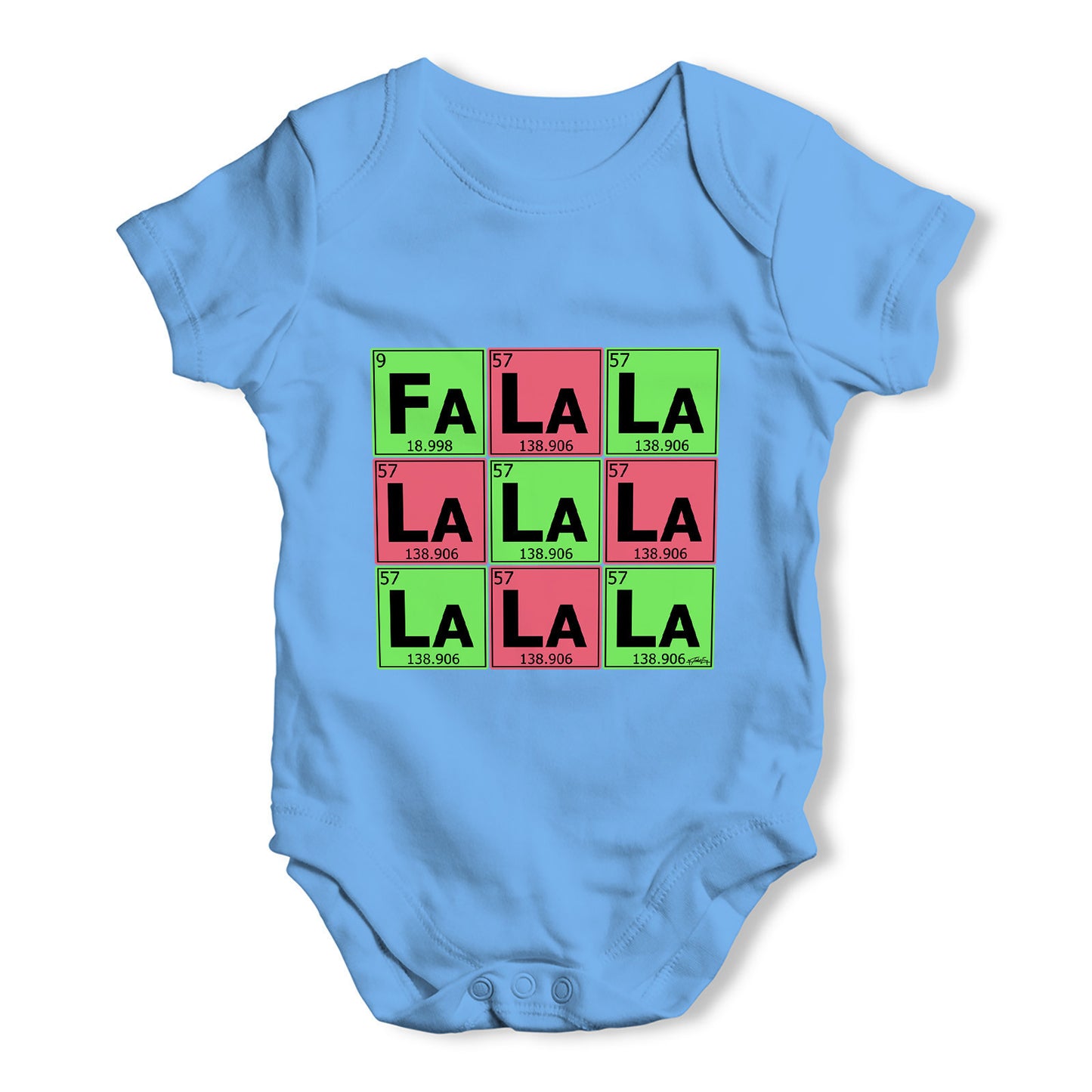Periodic Table Fa La La La La Baby Grow Bodysuit
