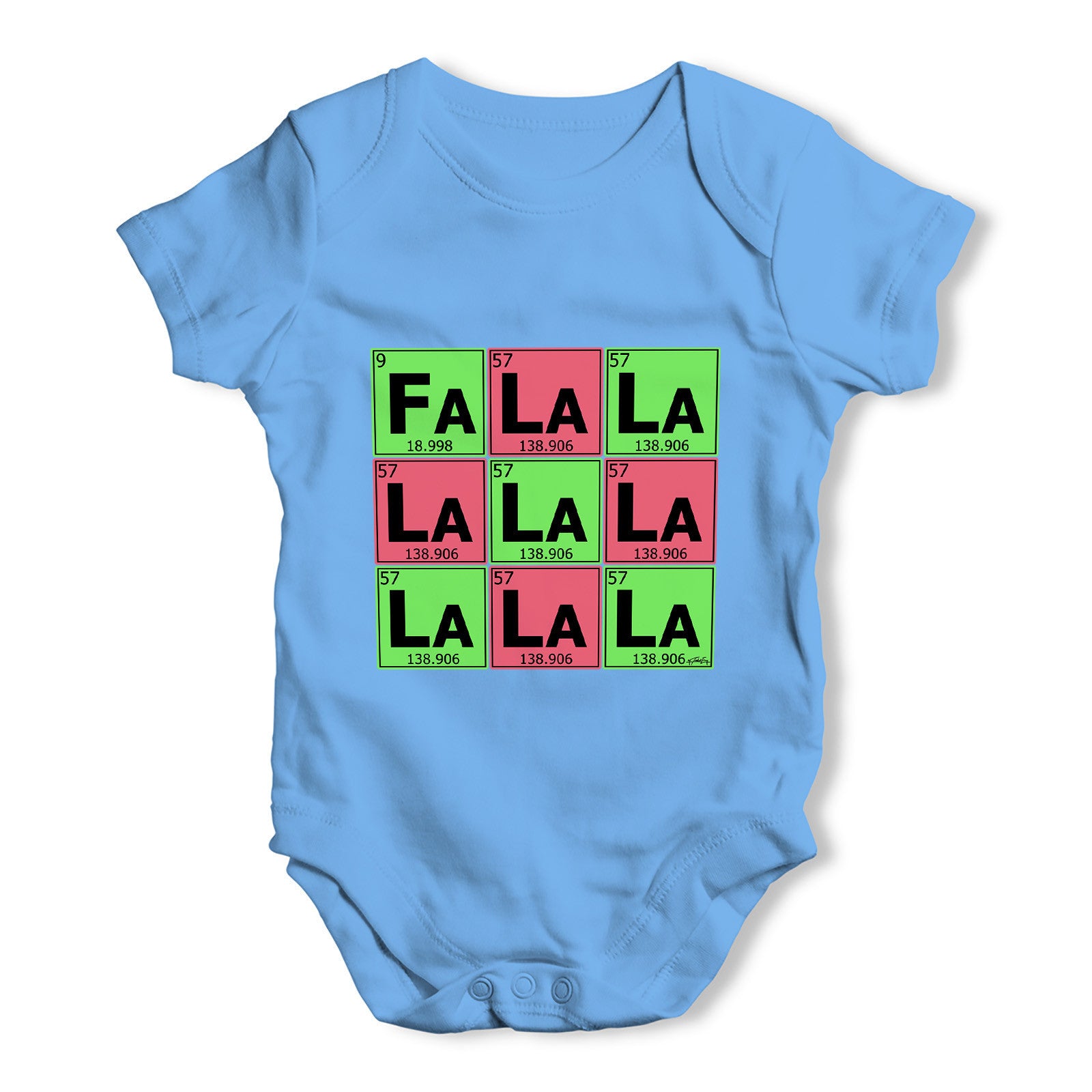 Periodic Table Fa La La La La Baby Grow Bodysuit