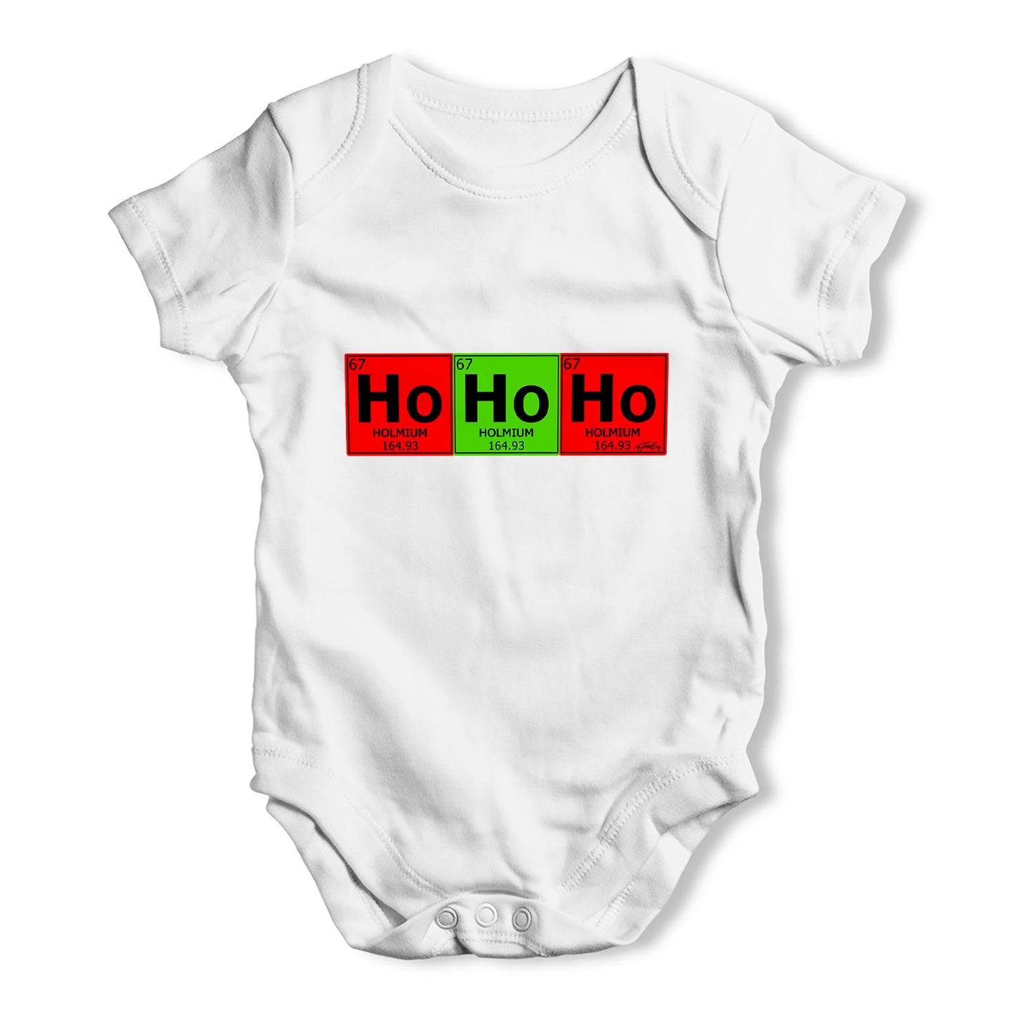 Periodic Table Ho Ho Ho Baby Grow Bodysuit