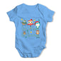 Owl Be Home For Christmas Baby Grow Bodysuit