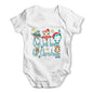Owl Be Home For Christmas Baby Grow Bodysuit