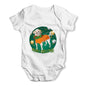 Merry Christmas Dog Bauble Baby Grow Bodysuit