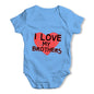 I Love My Brothers Baby Grow Bodysuit