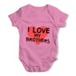 I Love My Brothers Baby Grow Bodysuit