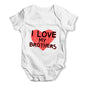 I Love My Brothers Baby Grow Bodysuit