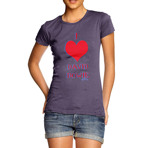 Women's I Love David Bowie T-Shirt