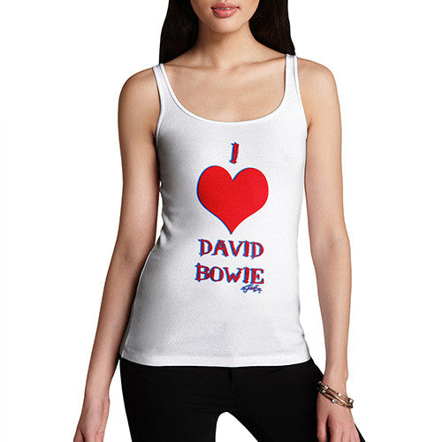 Women's I Love David Bowie Tank Top