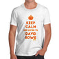 Men's Keep Calm And Listen To David Bowie T-Shirt
