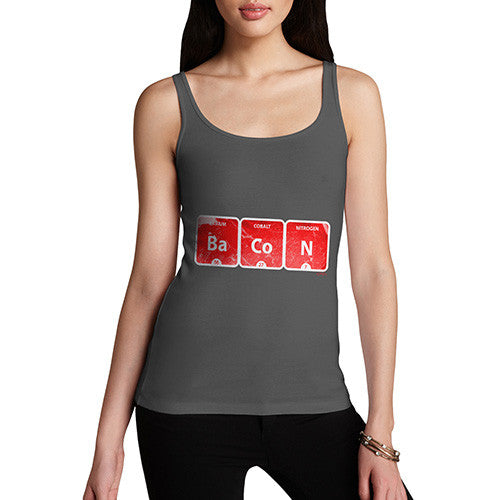 Women's Bacon Periodic Table Tank Top