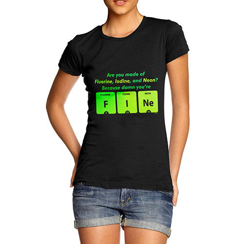Women's Damn You're Fine Periodic Table T-Shirt