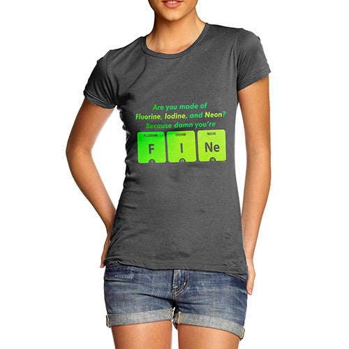 Women's Damn You're Fine Periodic Table T-Shirt