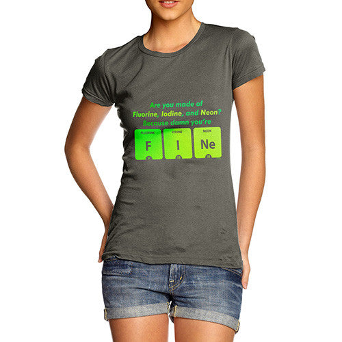 Women's Damn You're Fine Periodic Table T-Shirt