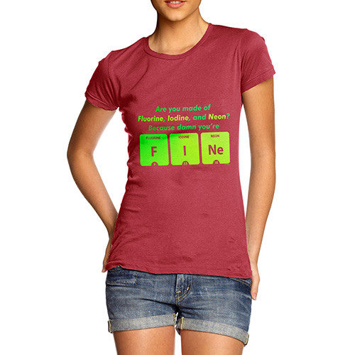 Women's Damn You're Fine Periodic Table T-Shirt