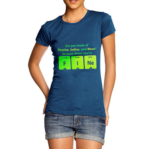 Women's Damn You're Fine Periodic Table T-Shirt