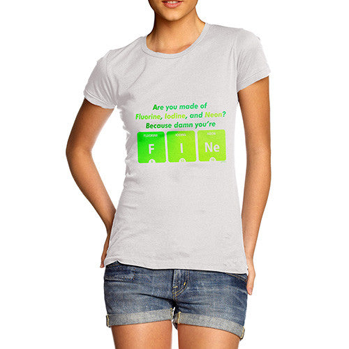 Women's Damn You're Fine Periodic Table T-Shirt