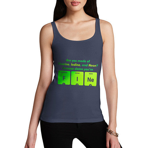 Women's Damn You're Fine Periodic Table Tank Top