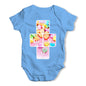 I Luv U Periodic Table Baby Grow Bodysuit