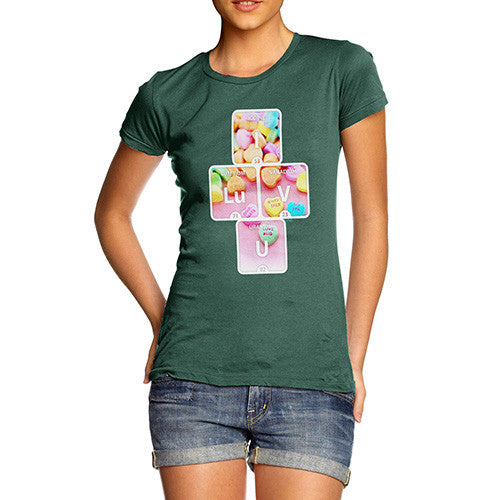 Women's I Luv U Periodic Element T-Shirt