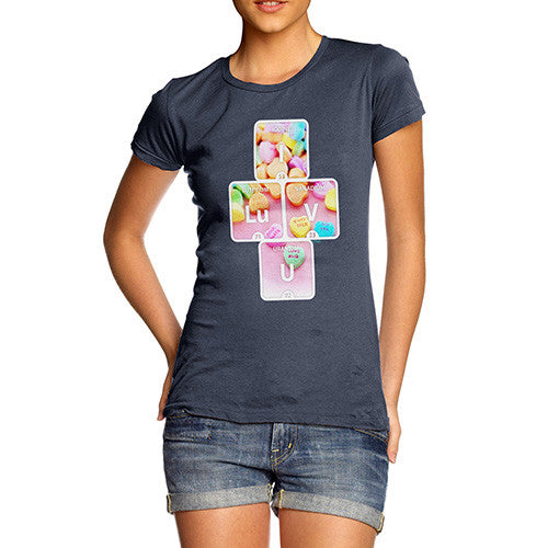 Women's I Luv U Periodic Element T-Shirt