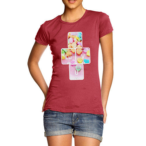 Women's I Luv U Periodic Element T-Shirt