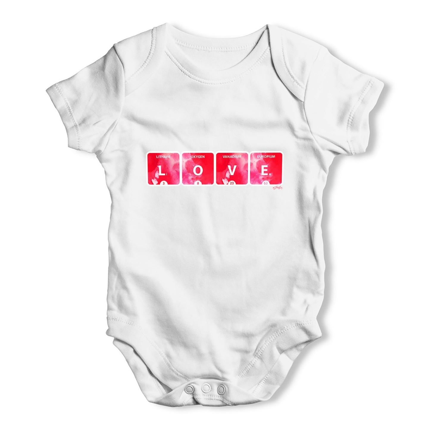 Love Periodic Table Baby Grow Bodysuit