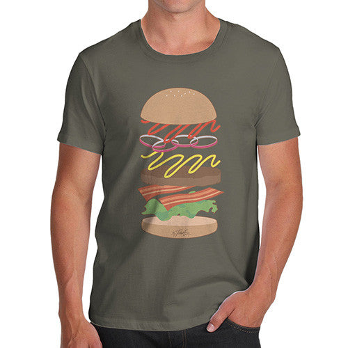 Men's Hamburger Ingredients T-Shirt