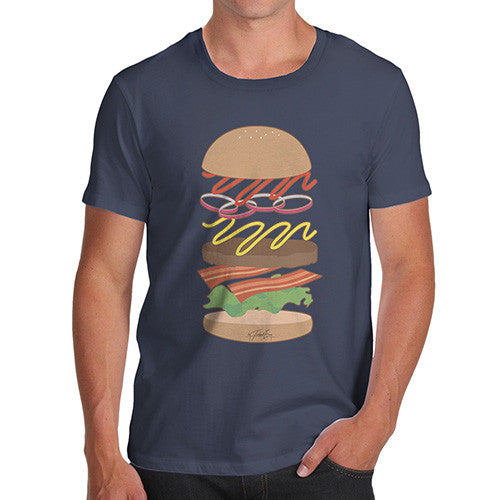 Men's Hamburger Ingredients T-Shirt