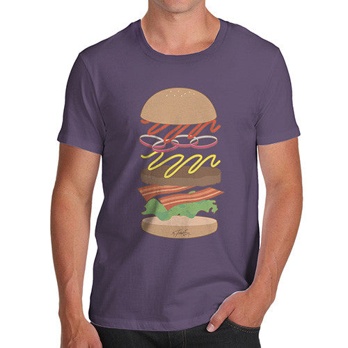 Men's Hamburger Ingredients T-Shirt
