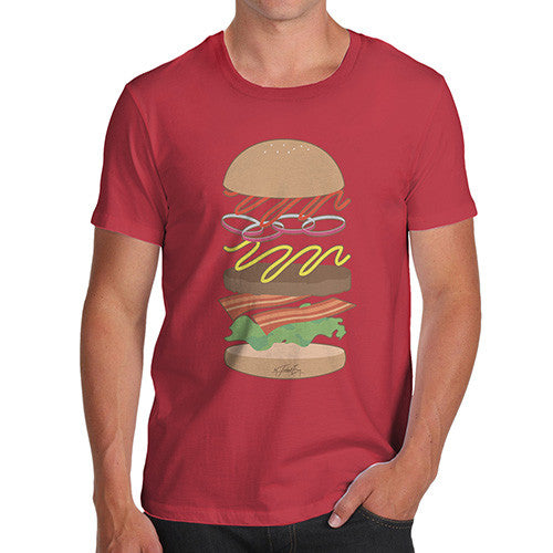 Men's Hamburger Ingredients T-Shirt