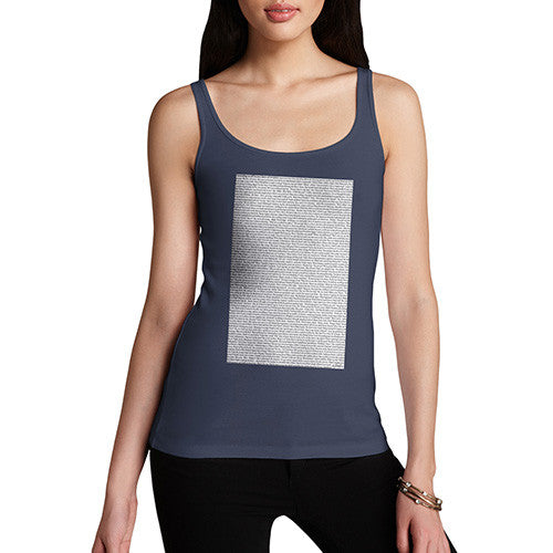 Women's Bee Movie Script Tank Top