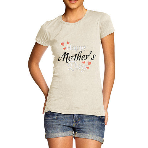 Women's Happy Mother's Day Hearts T-Shirt