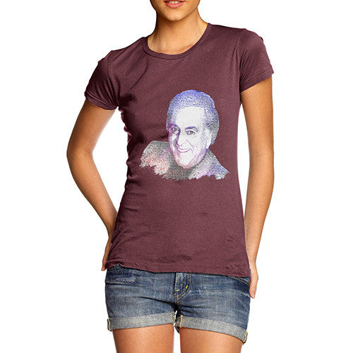 Women's Terry Wogan Text Portrait T-Shirt