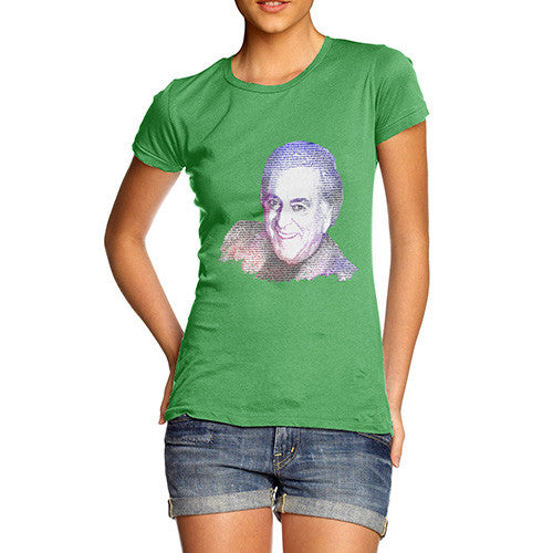 Women's Terry Wogan Text Portrait T-Shirt