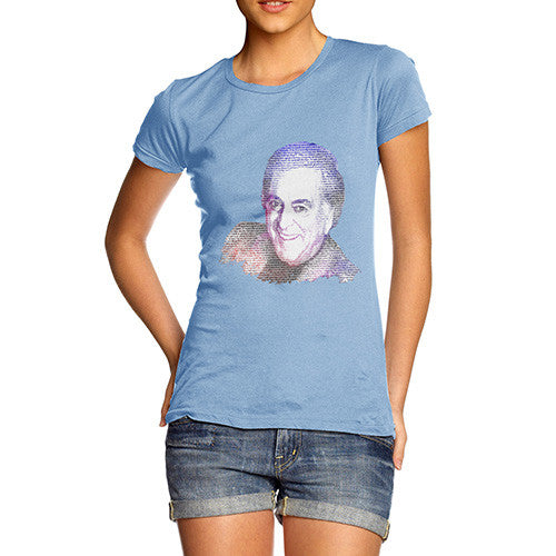 Women's Terry Wogan Text Portrait T-Shirt