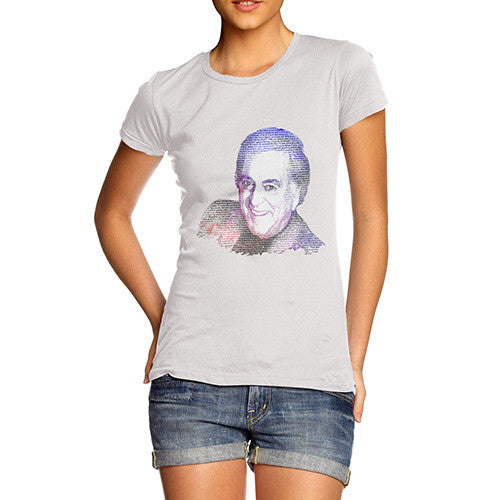 Women's Terry Wogan Text Portrait T-Shirt