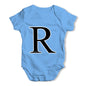 Alphabet Monogram Letter R Baby Grow Bodysuit