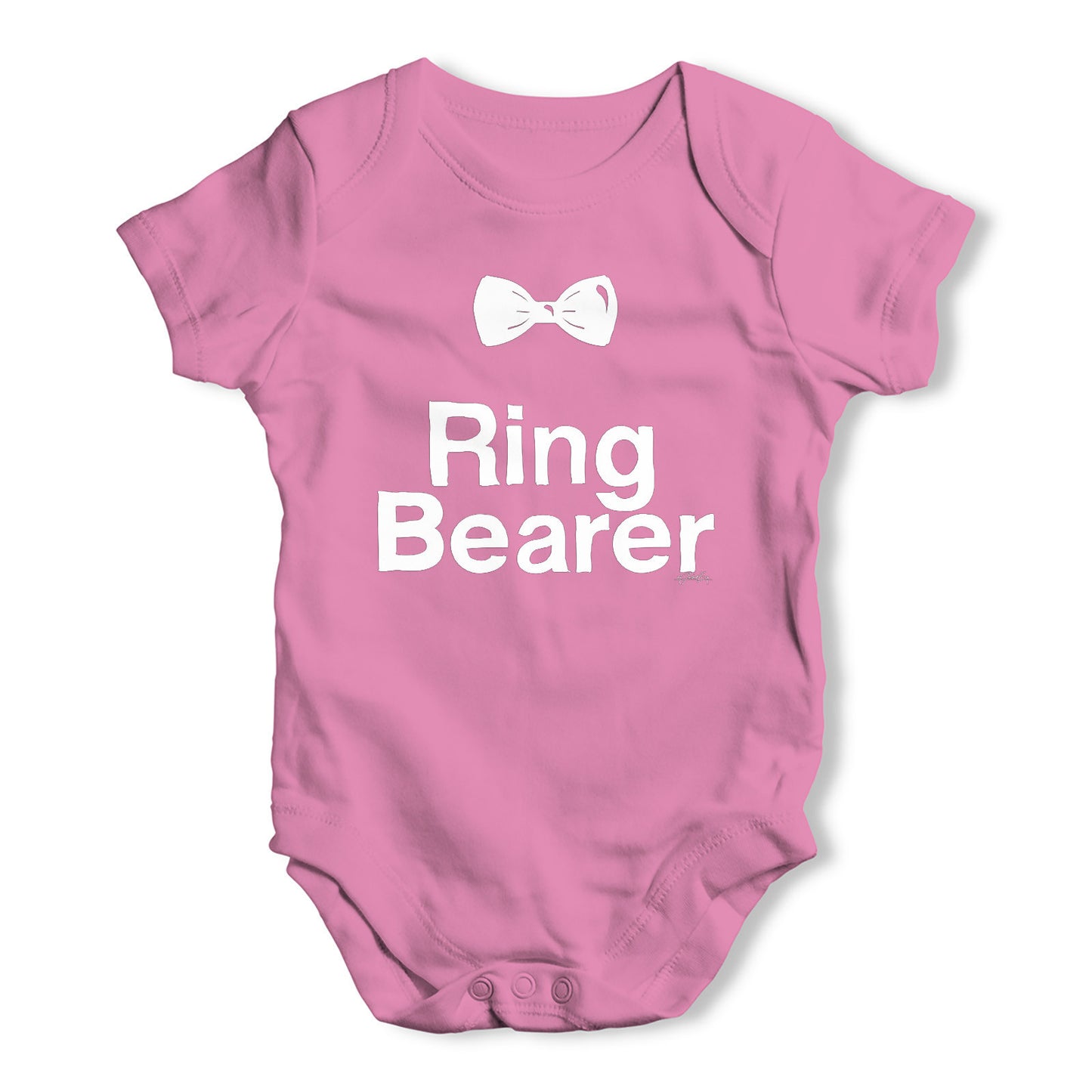 Ring Bearer Bowtie Baby Grow Bodysuit