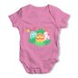 Easter Eggs in Spring Field Baby Grow Bodysuit