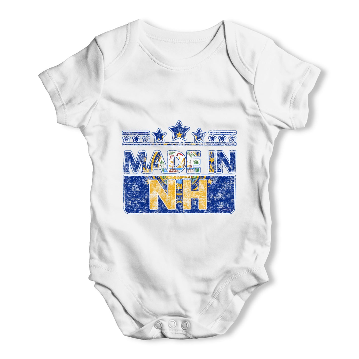 Made In NH New Hampshire Baby Grow Bodysuit