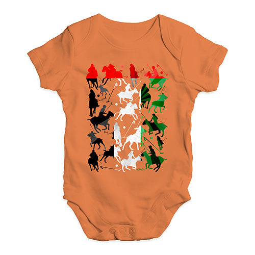 Funny Infant Baby Bodysuit UAE Polo Collage Baby Unisex Baby Grow Bodysuit 18-24 Months Orange