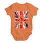 Funny Baby Onesies GB BMX Silhouette Baby Unisex Baby Grow Bodysuit 0-3 Months Orange