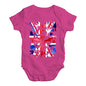 Baby Grow Baby Romper GB Show Jumping Silhouette Baby Unisex Baby Grow Bodysuit 12-18 Months Cerise PInk